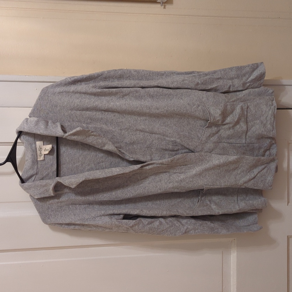 Grey Blazer Cardigan